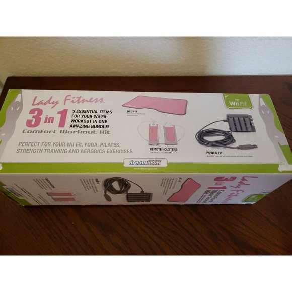 Wii Lady Fitness 3 In 1 Comfort Workout Kit for Nintendo Wii Fit- - Picture 2 of 3